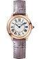 Cartier Ronde Louis Cartier Watch - 29 mm Rose Gold Case - Sandblasted Beige Dial - Purple Alligator Strap - WGRN0013